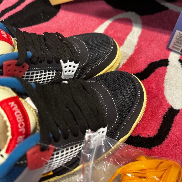 Jordan 4 Retro Union Off Noir – Size 4 – Brand New - Picture 13 of 13